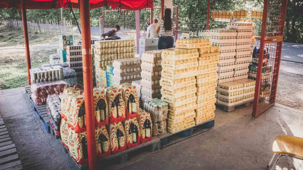 Food and essential supplies prepared for compassion evangelism outreaches in Cuba.