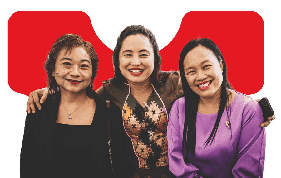 Women Christian leaders connected through the ABC discipleship and leadership program in Myanmar.