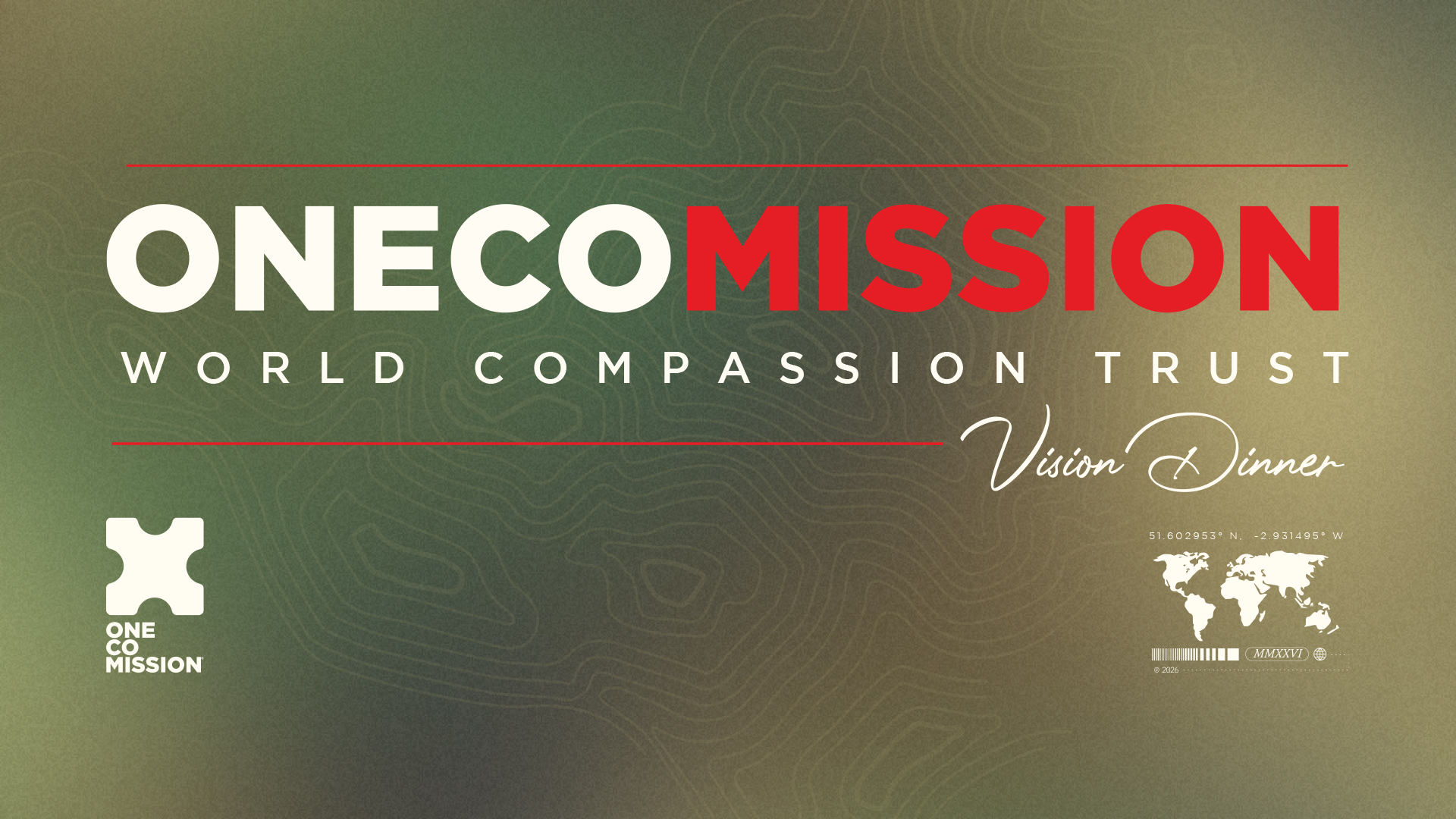 OneCoMission World Compassion Trust Vision Dinner